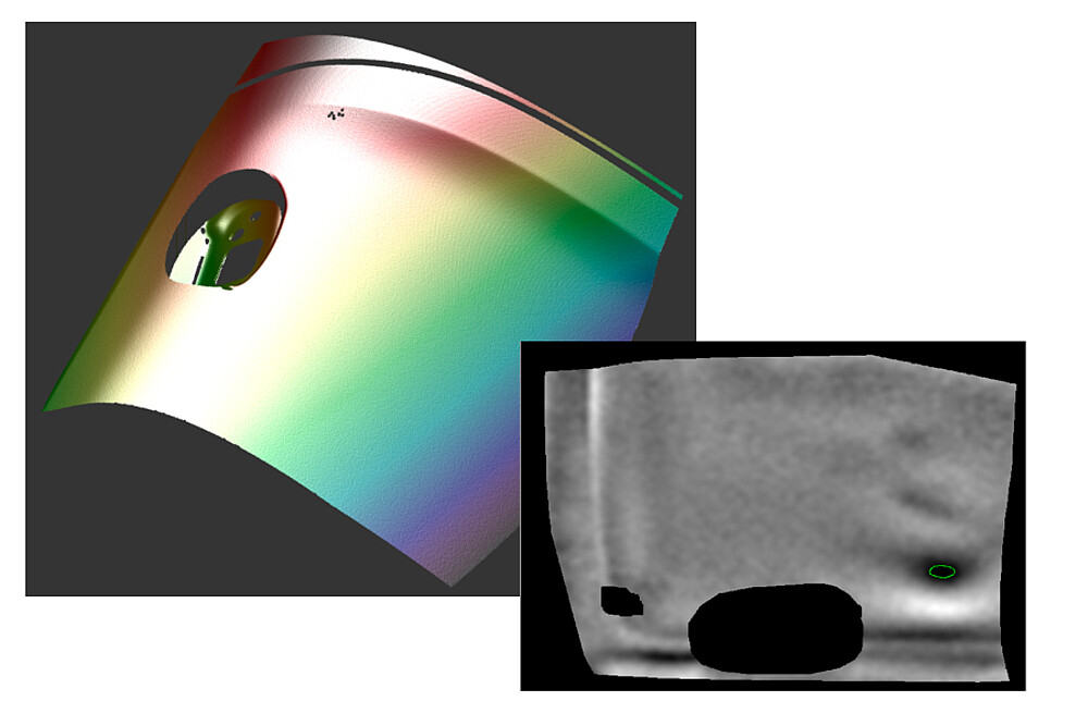 Détection des composants à contrôler pendant la mesure en ligne