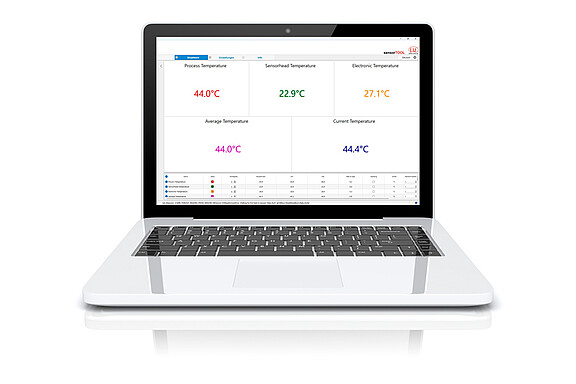 Logiciel sensorTOOL avec paramétrage