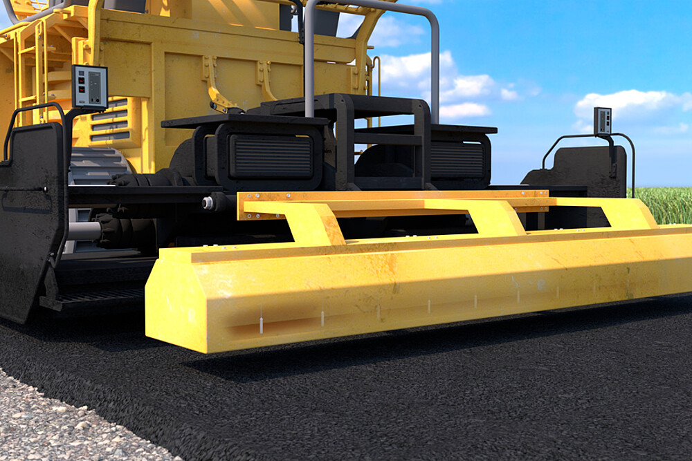 Mesure de la température de l'asphalte après application