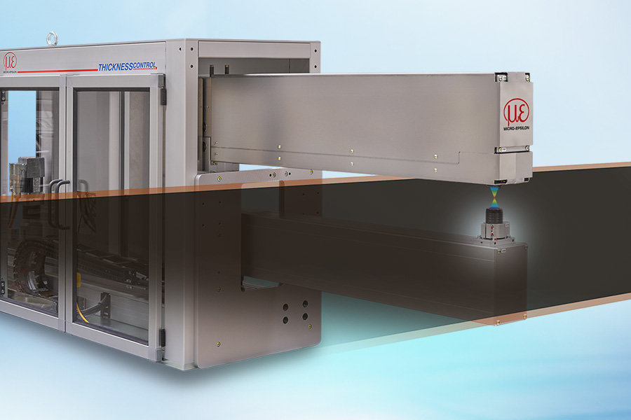 Mesure en ligne de l'épaisseur d'un film de batterie