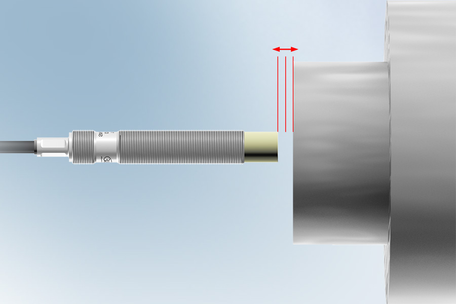 Mesure précise du battement axial des rouleaux